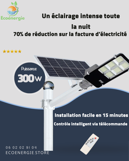 Lampe Solaire 400W – L'excellence de l’éclairage autonome de haut de gamme
