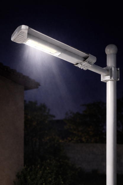 Éclairez votre extérieur toute la nuit sans électricité - Lampadaire Solaire 300 W BleuCarbon©