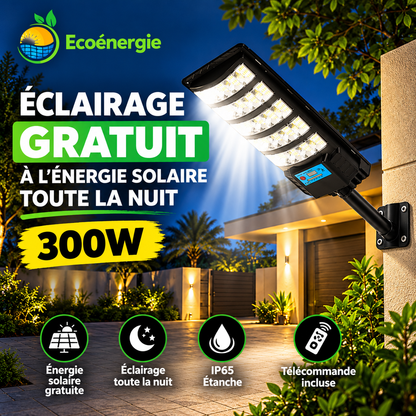 Lampadaire solaire 300W intégré EcoEnergie
